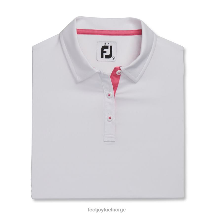 kortermet skjorte junior jente hvit R6P2F2234 hvit Footjoy