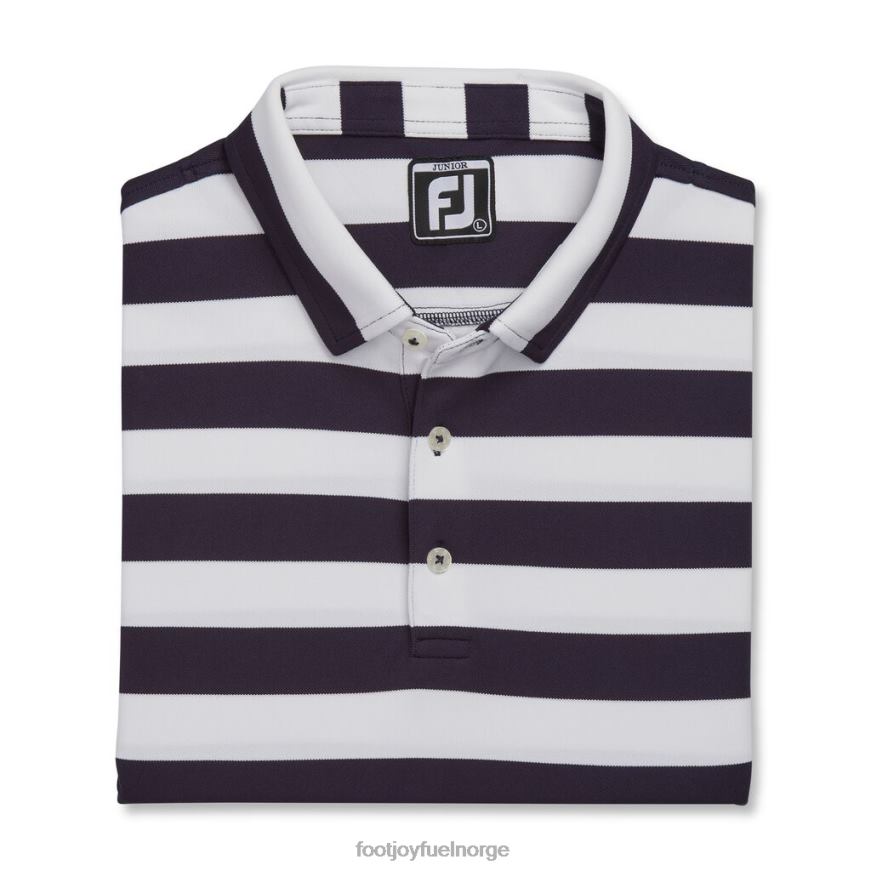 marine-hvit rugby stripe pique junior R6P2F2211 marine-hvit Footjoy