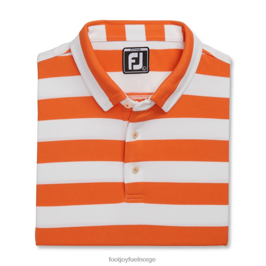 rugby stripe pique junior oransje-hvit R6P2F2212 oransje-hvit Footjoy