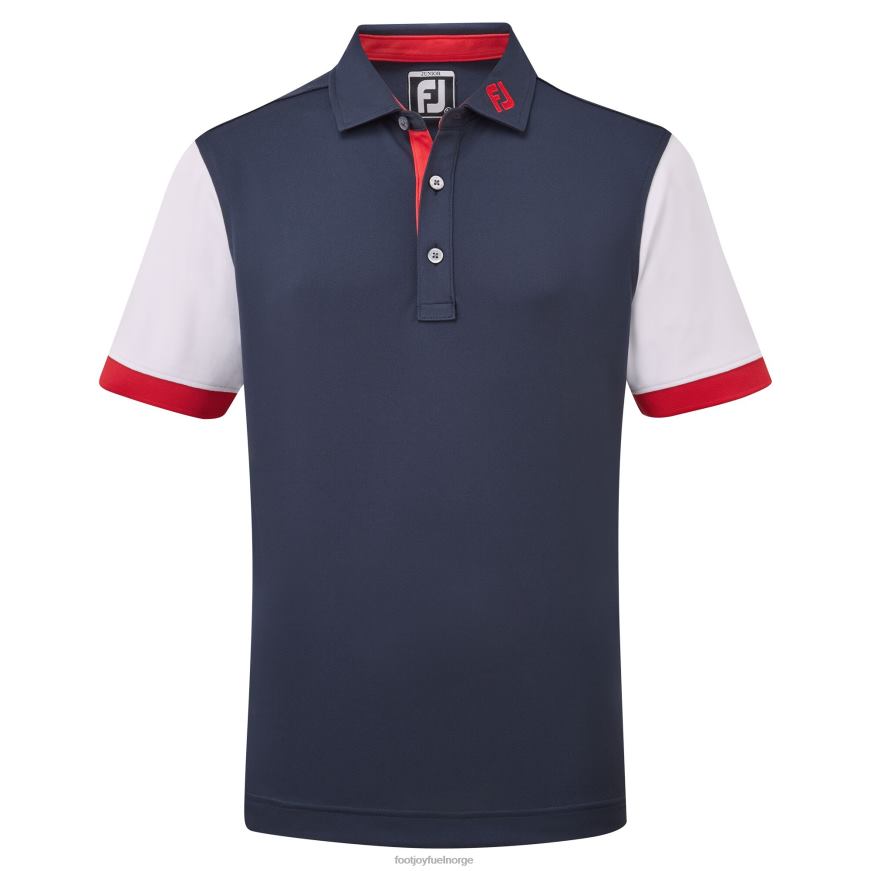 junior fargeblokk pique marine-hvit R6P2F379 marine-hvit Footjoy