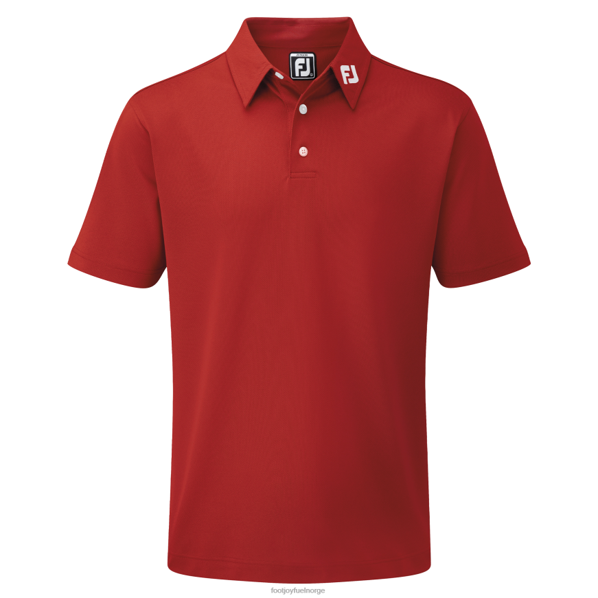 junior stretch pique ensfarget rød R6P2F370 rød Footjoy