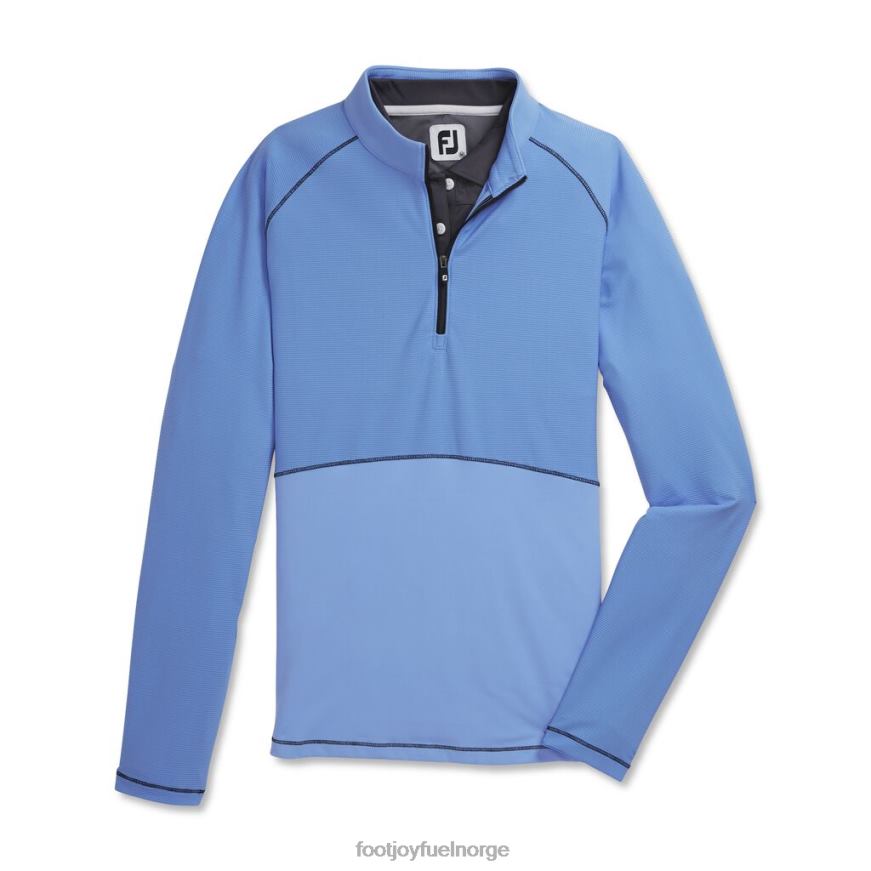 blå blanding jersey rib kvart glidelås kvinner-forrige sesong stil R6P2F3005 blå Footjoy