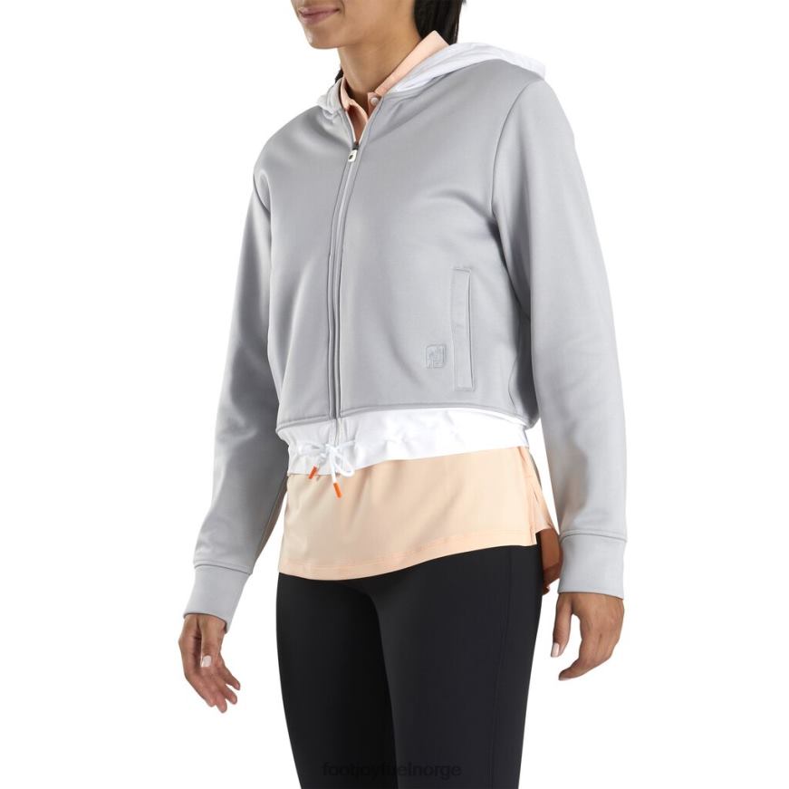 cropped fleece hettegenser kvinner-forrige sesong stil lyng-hvit vevd trim R6P2F2569 lyng-hvit vevd kant Footjoy