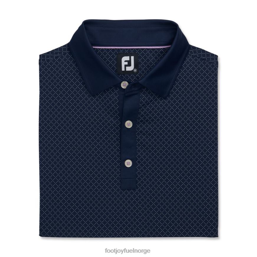 diamant prikker print lisle self krage-forrige sesong stil marine R6P2F2852 marinen Footjoy