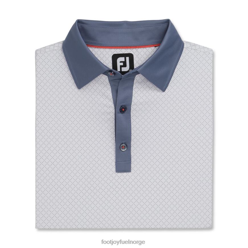 diamond dot print lisle self krage-forrige sesong stil hvit-grafitt R6P2F2854 hvit-grafitt Footjoy