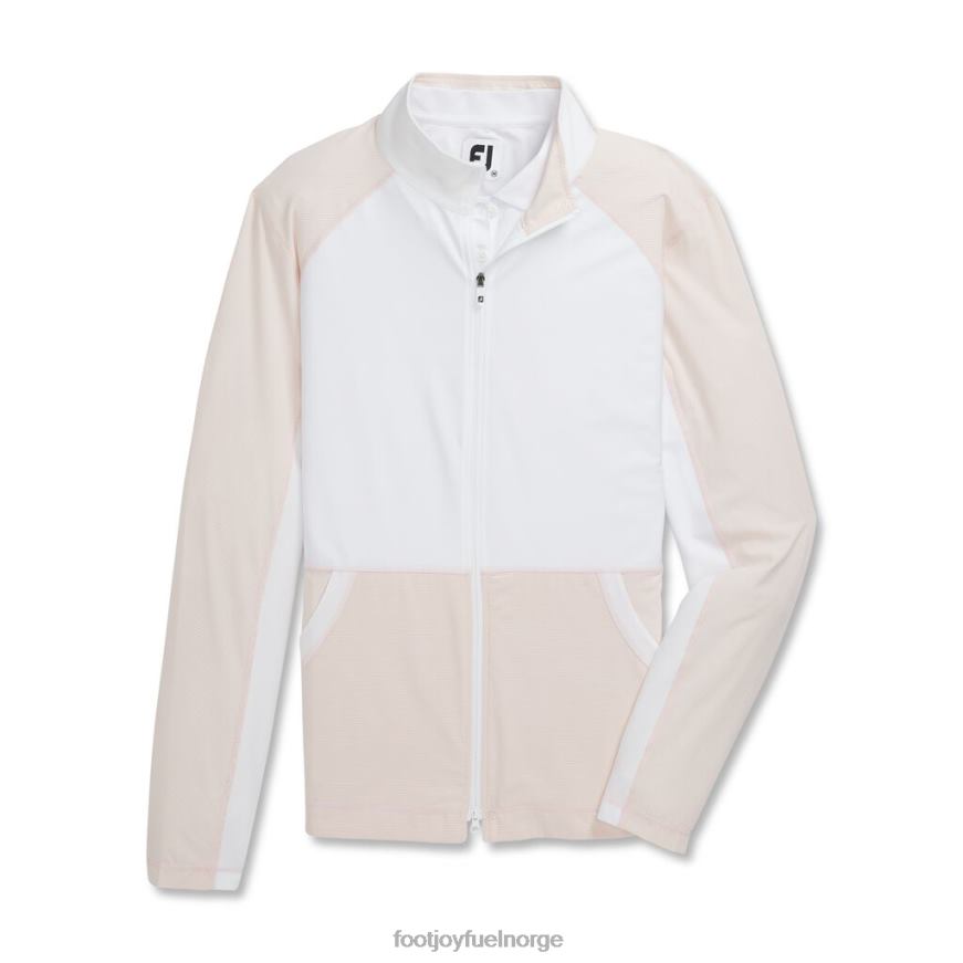 hvit-blush full glidelås mini stripe mellomlag kvinner-forrige sesong stil R6P2F2565 hvit-rødme Footjoy