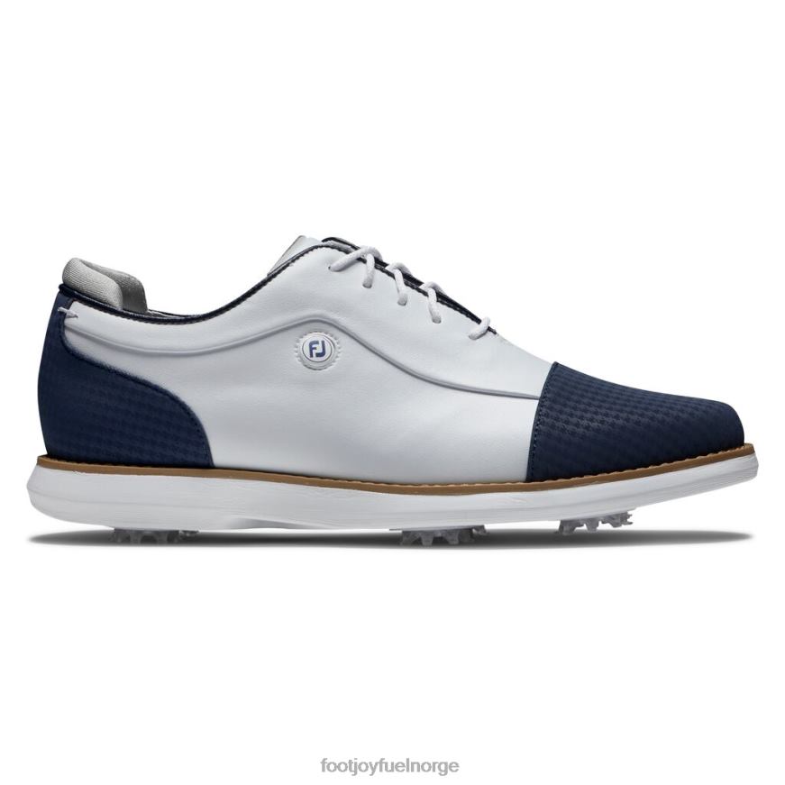 hvit-marine tradisjoner cap toe kvinner-forrige sesong stil R6P2F2978 hvit-marine Footjoy