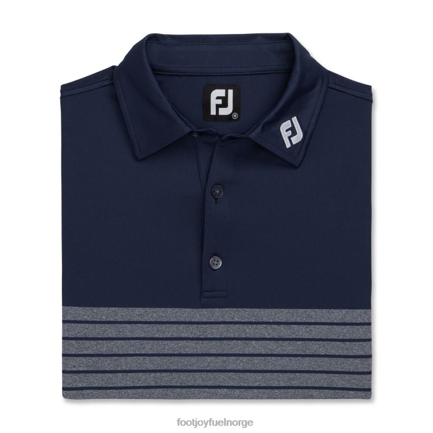 marine konstruert lyng nålestripe lisle self krage-stil fra forrige sesong R6P2F2860 marinen Footjoy