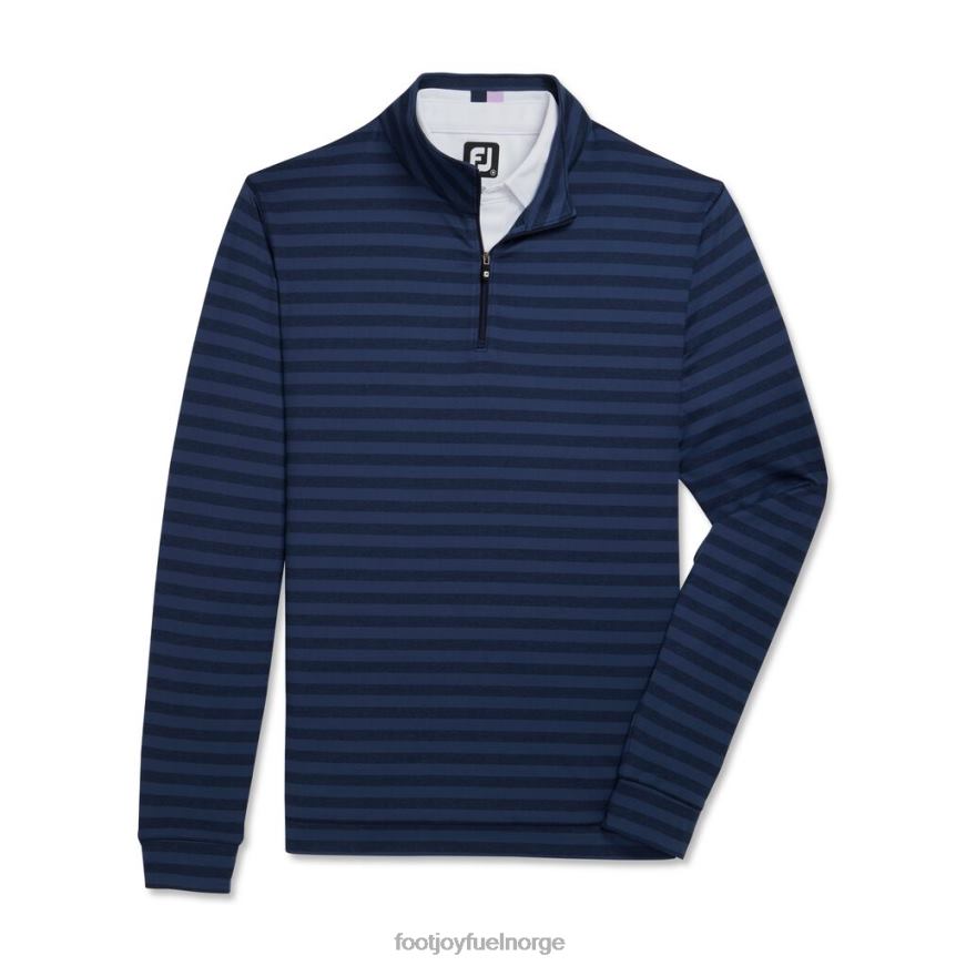 tonal stripe fersken jersey kvart glidelås- forrige sesong stil marine R6P2F2892 marinen Footjoy