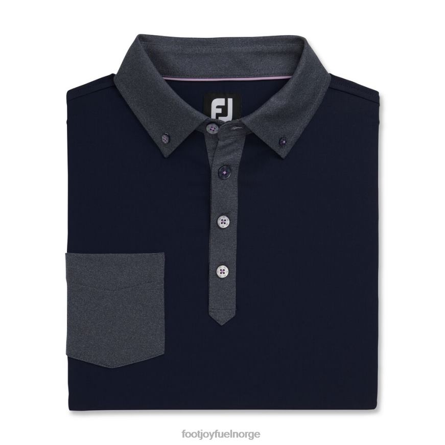 tonal trim solid lomme lisle selv krage-forrige sesong stil marine R6P2F2871 marinen Footjoy