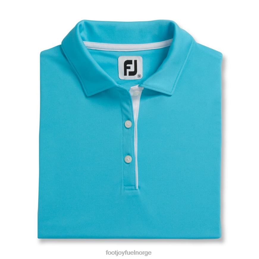 aqua prodry interlock ermeløs skjorte selvkrage kvinner R6P2F2946 aqua Footjoy