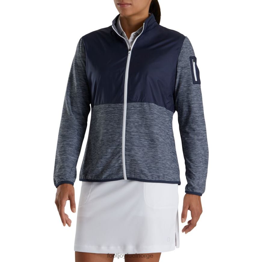 marineblå full-zip space dye mellomlag kvinner R6P2F2471 marinen Footjoy