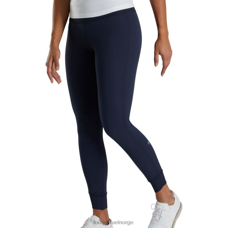 ankellengde ribbeblokk leggings kvinner marineblå R6P2F2452 marinen Footjoy