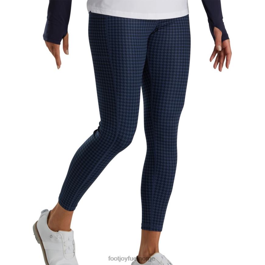 marine leggings med houndstooth print for kvinner R6P2F2448 marinen Footjoy