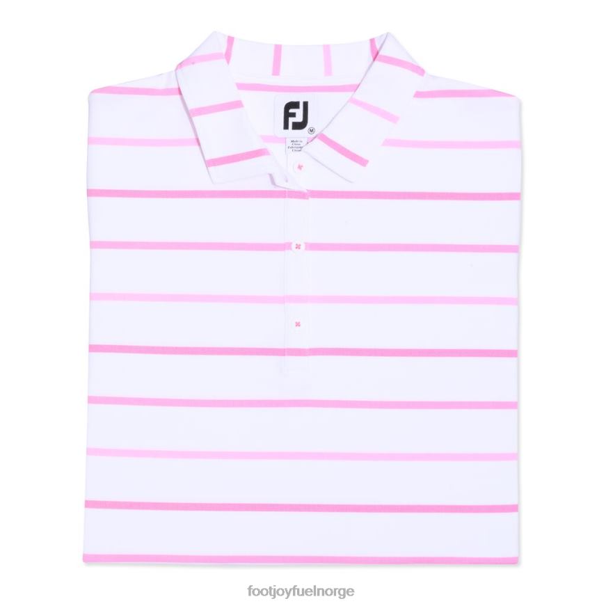 brystkreft bevissthet birdseye stripe kvinner hvit-rosa R6P2F2947 hvit-rosa Footjoy