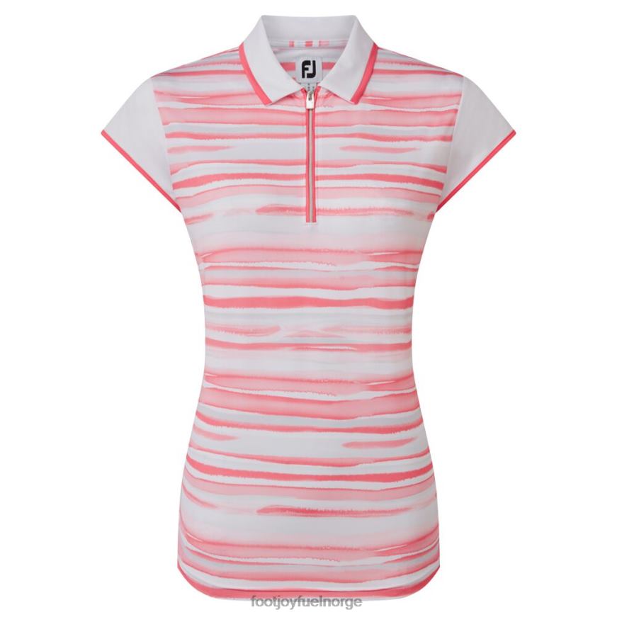 cap sleeve color block lisle bright coral R6P2F1390 lyse koraller Footjoy