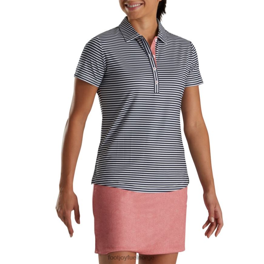 krem-marine stripe full kjedelig lisle kvinner R6P2F2380 krem-marine Footjoy