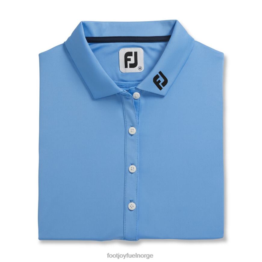 lyseblå solid lisle - fj turkrage dame R6P2F2407 lyse blå Footjoy