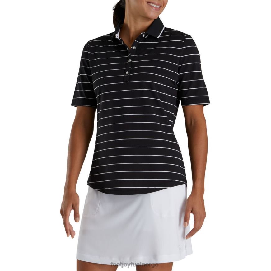 pique halvermet nålestripe kvinner svart R6P2F2397 svart Footjoy