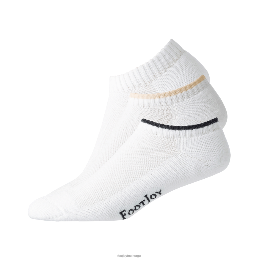 comfortsof low cut 3 par pakke kvinner hvit R6P2F679 hvit Footjoy