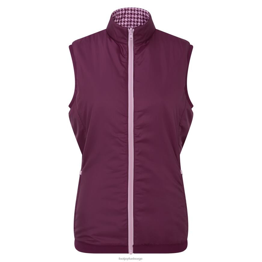 kvinners isolert vendbar vest fikenrosa R6P2F663 fikenrosa Footjoy