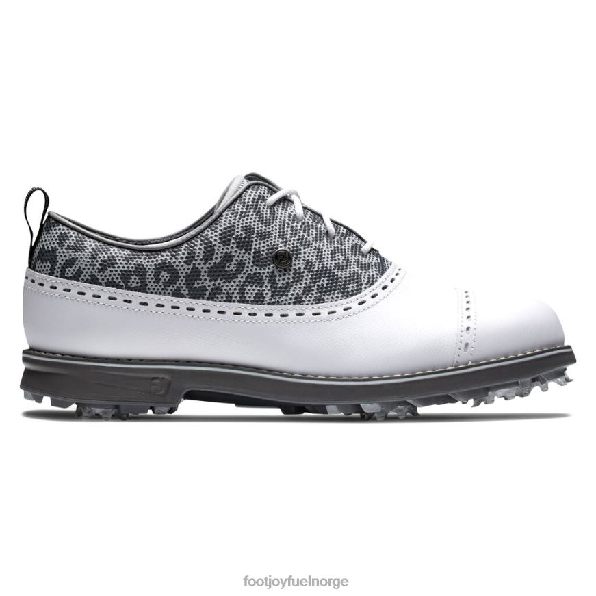 premiere serie - cap toe kvinner hvit-leopard print R6P2F1945 hvitt leopardmønster Footjoy