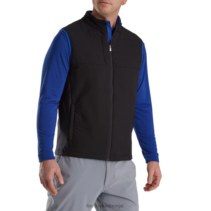 black-ocean isolert vest med full glidelås R6P2F2042 svarte hav Footjoy