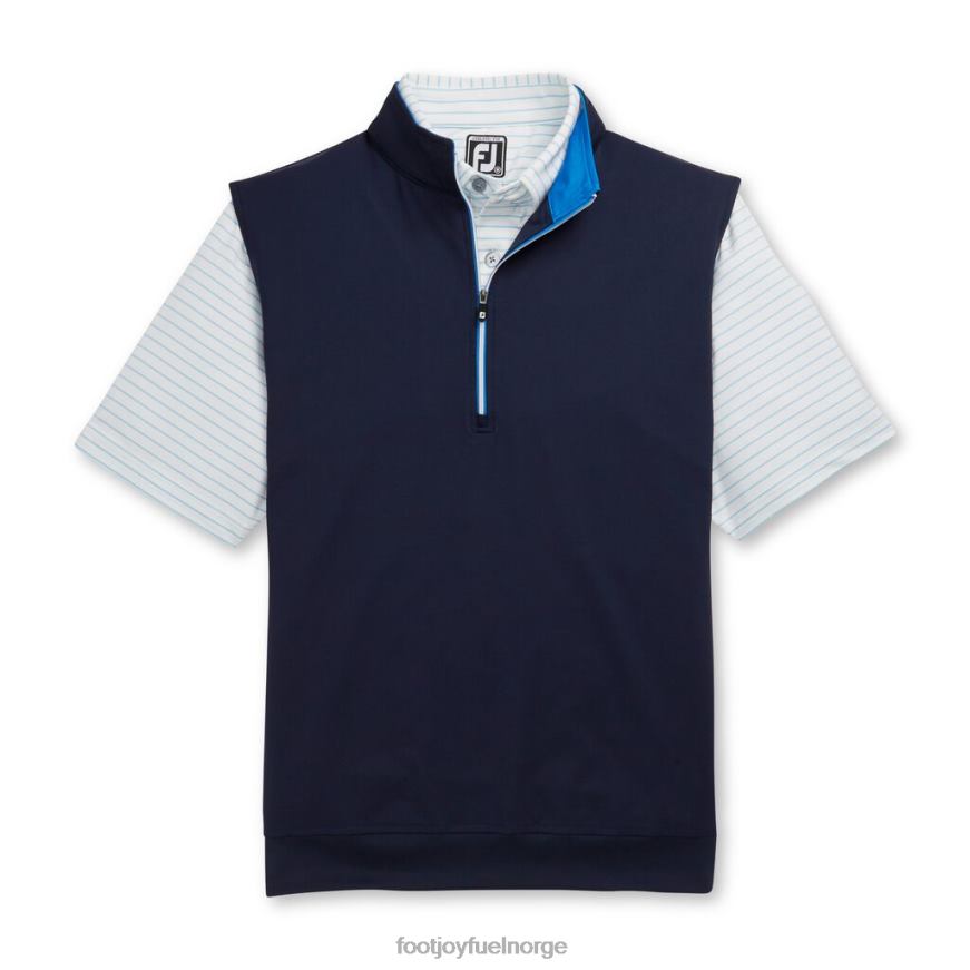 jerseyvest med halv glidelås marine R6P2F2055 marinen Footjoy