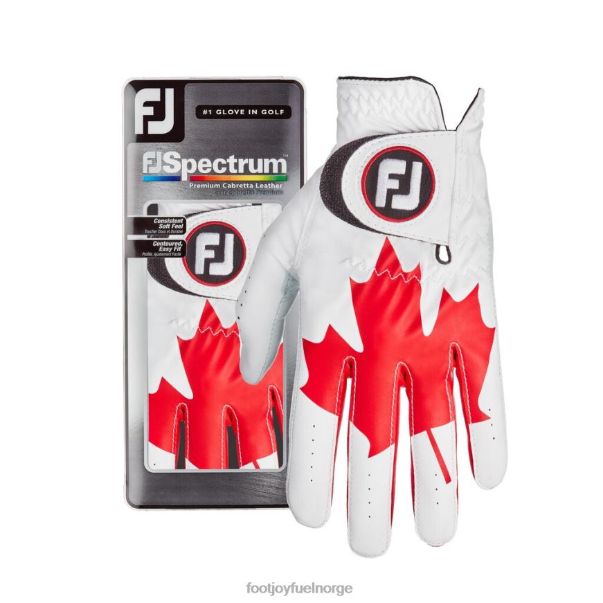 fj spectrum canada hvit-rød R6P2F2812 hvit rød Footjoy