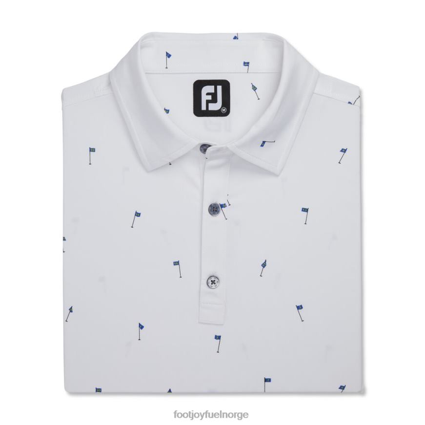 18 hulls print lisle self krage hvit R6P2F1735 hvit Footjoy