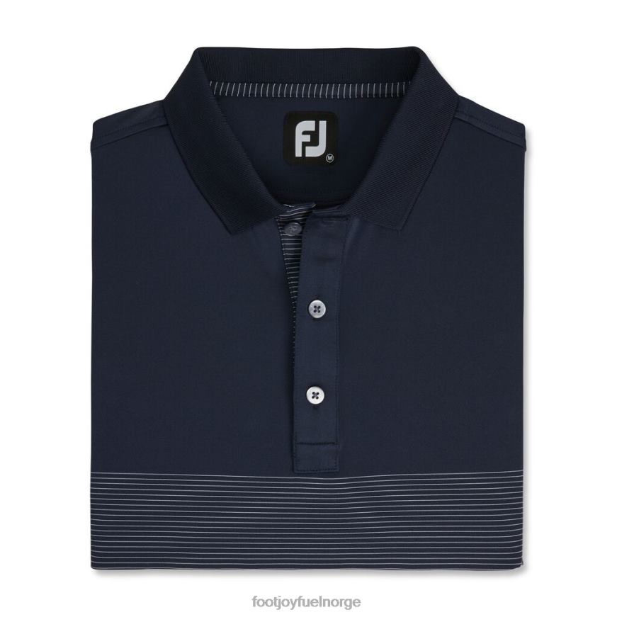 Lisle konstruert pin stripe selv krage R6P2F1911Footjoy