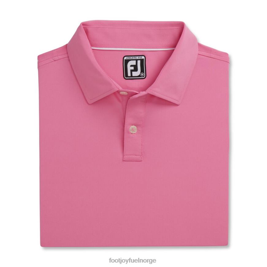 atletisk passform solid lisle self krage flamingo R6P2F1874 flamingo Footjoy