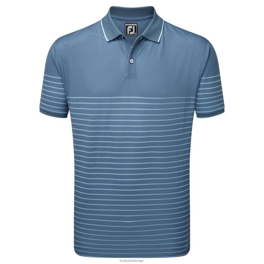 bluestone-denim-azur breton stripe piké R6P2F83 blåstein-denim-asurblå Footjoy