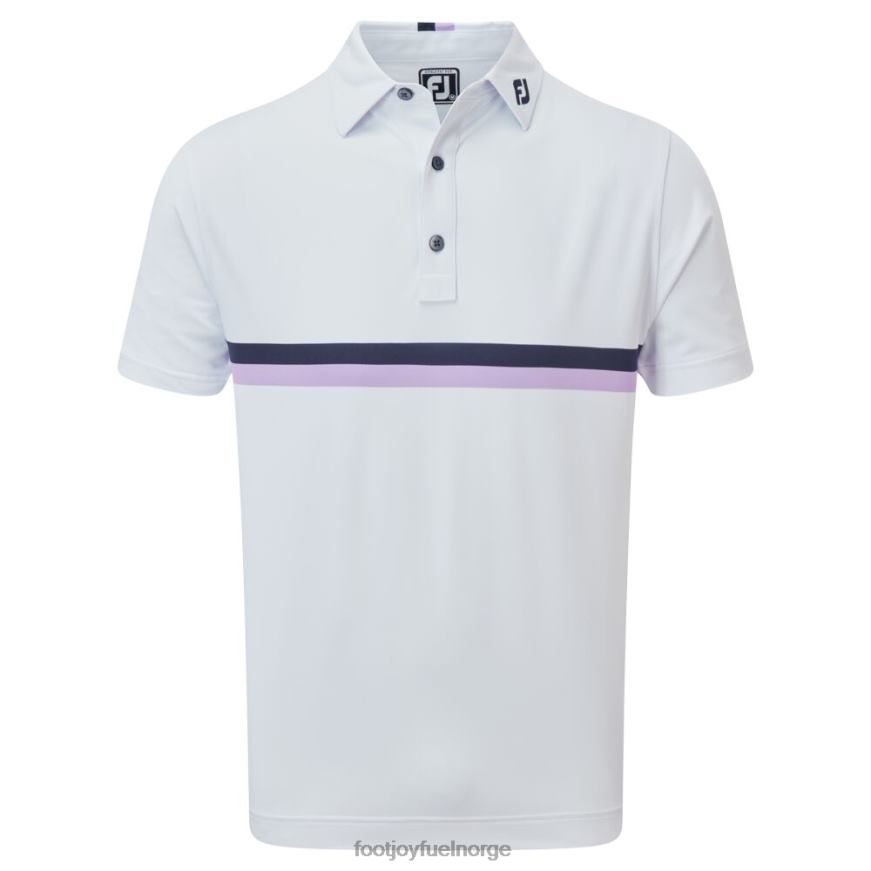 dobbelt brystbånd pique hvit-marine-lavendel R6P2F105 hvit-marine-lavendel Footjoy