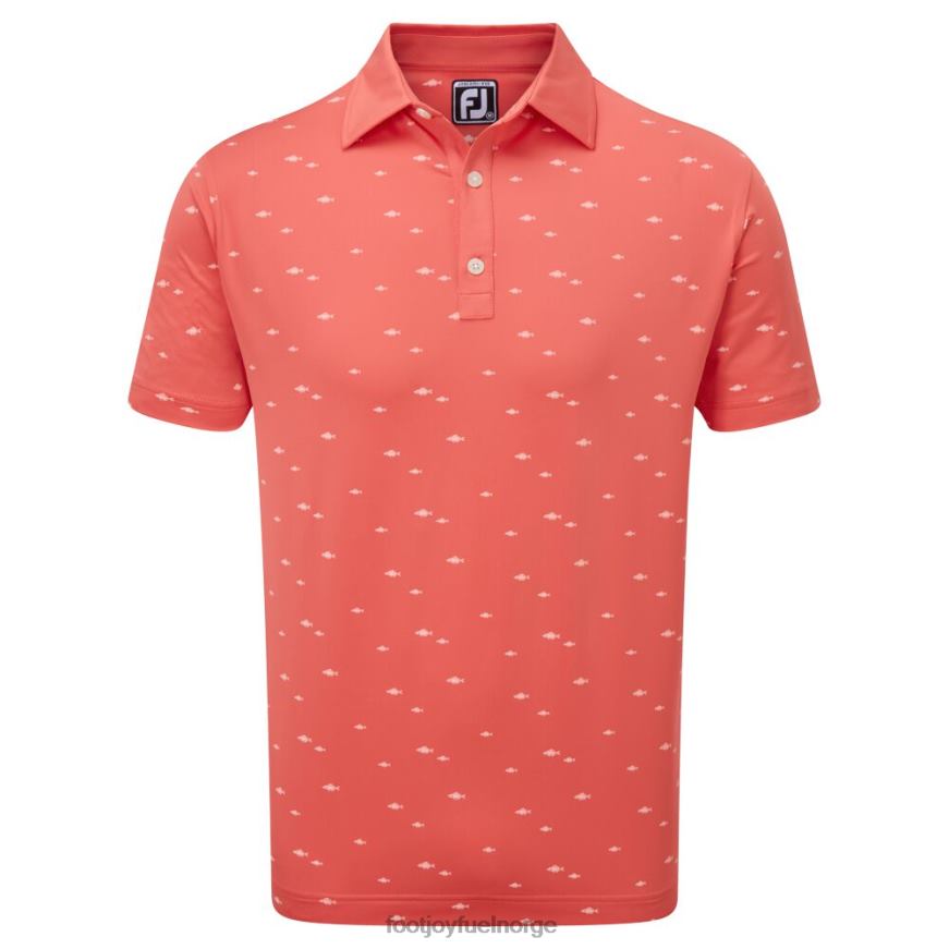 fiskestim print lisle oransje R6P2F115 oransje Footjoy