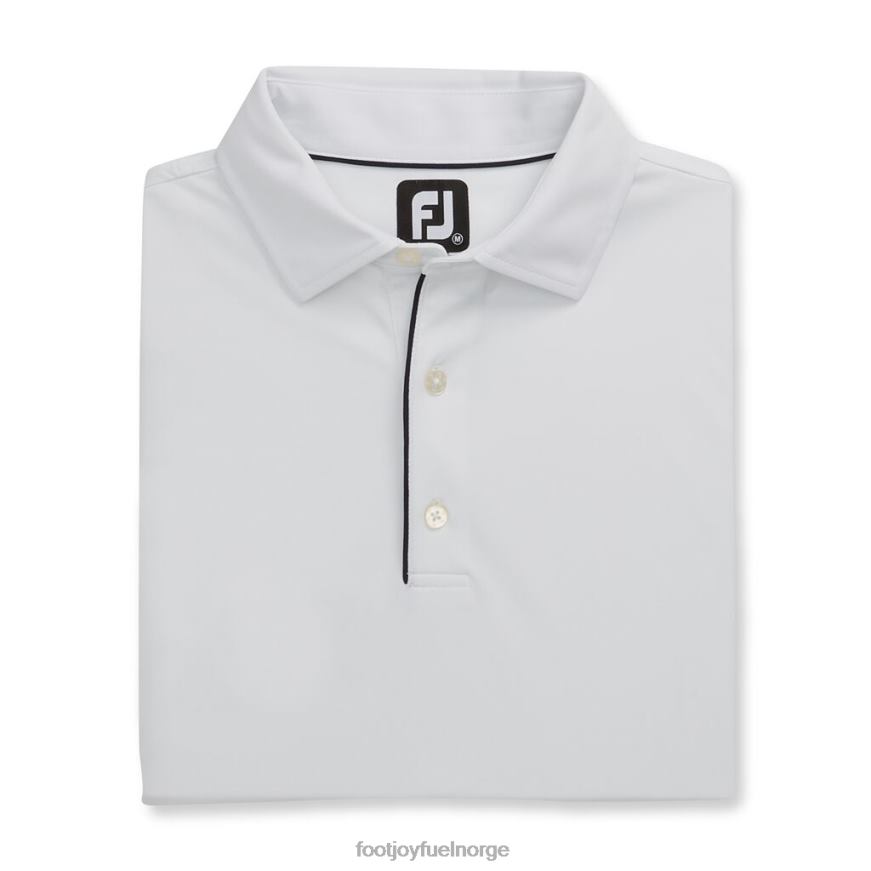 hvit langermet solbeskyttelsesskjorte R6P2F1915 hvit Footjoy