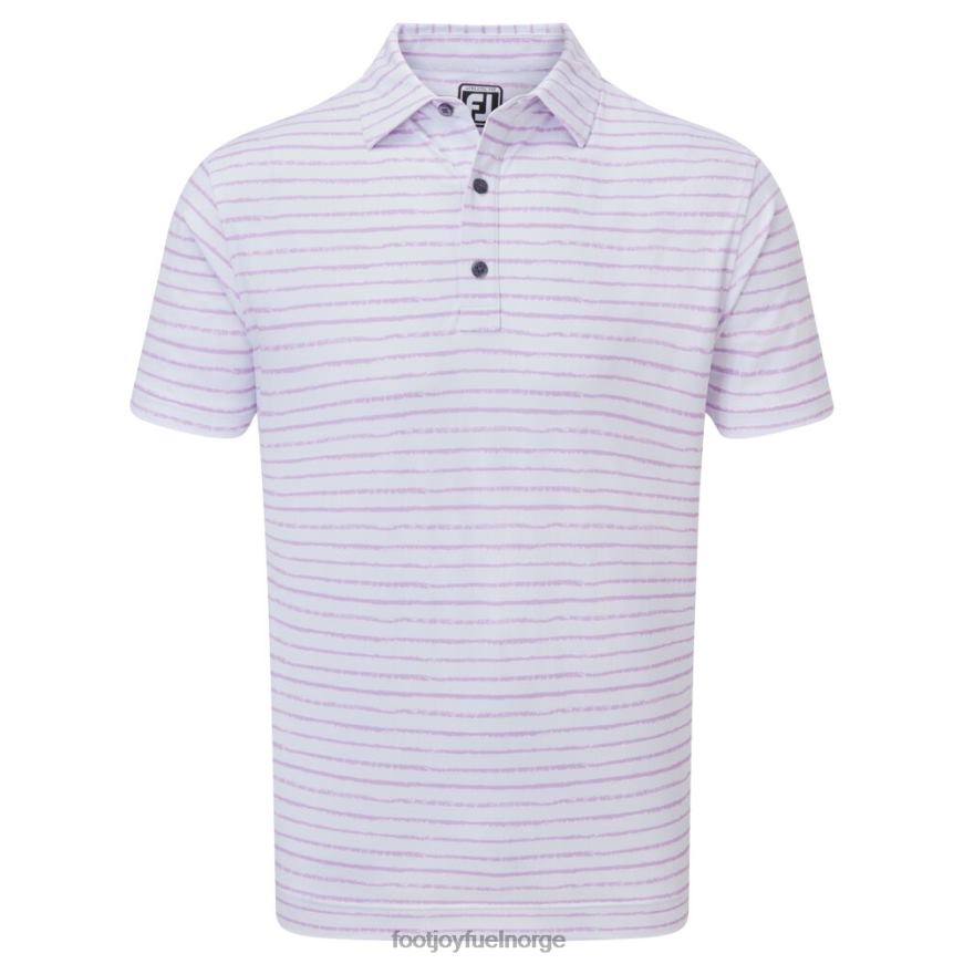 hvit-lavendel kritt lenke print piké R6P2F122 hvit-lavendel Footjoy