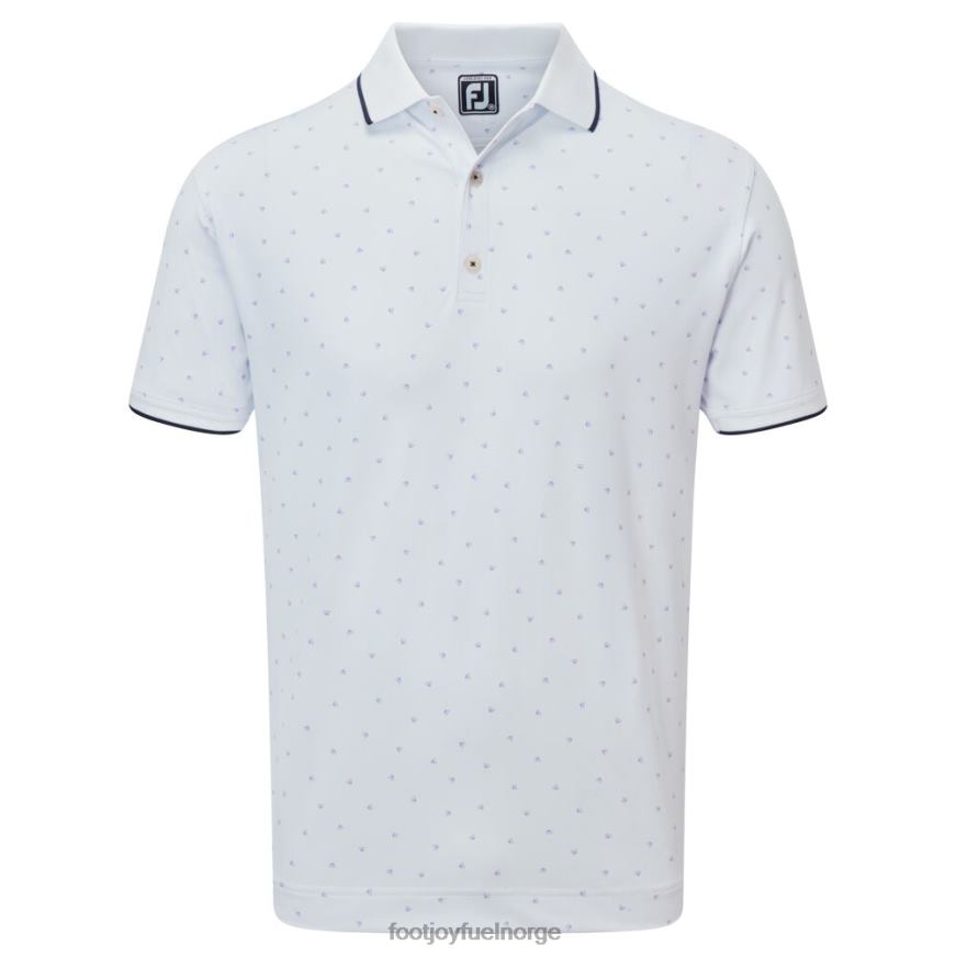 hvit-lavendel push play print pique R6P2F120 hvit-lavendel Footjoy