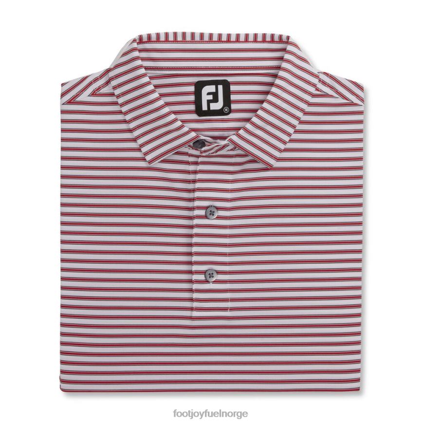 hvit-rød-marine stretch lisle nålestripe R6P2F1857 hvit-rød-marine Footjoy