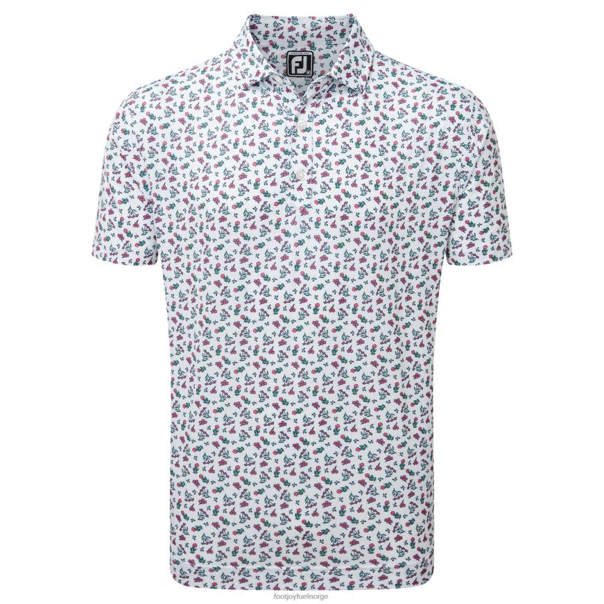 hvit-vannmelon-sjøgrønn mini floral lisle R6P2F884 hvit-vannmelon-sjøgrønn Footjoy