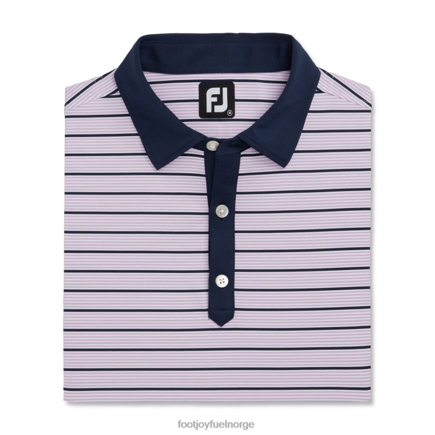 lavendel-hvit-marine aksent stripe lisle self krage R6P2F1831 lavendel-hvit-marine Footjoy