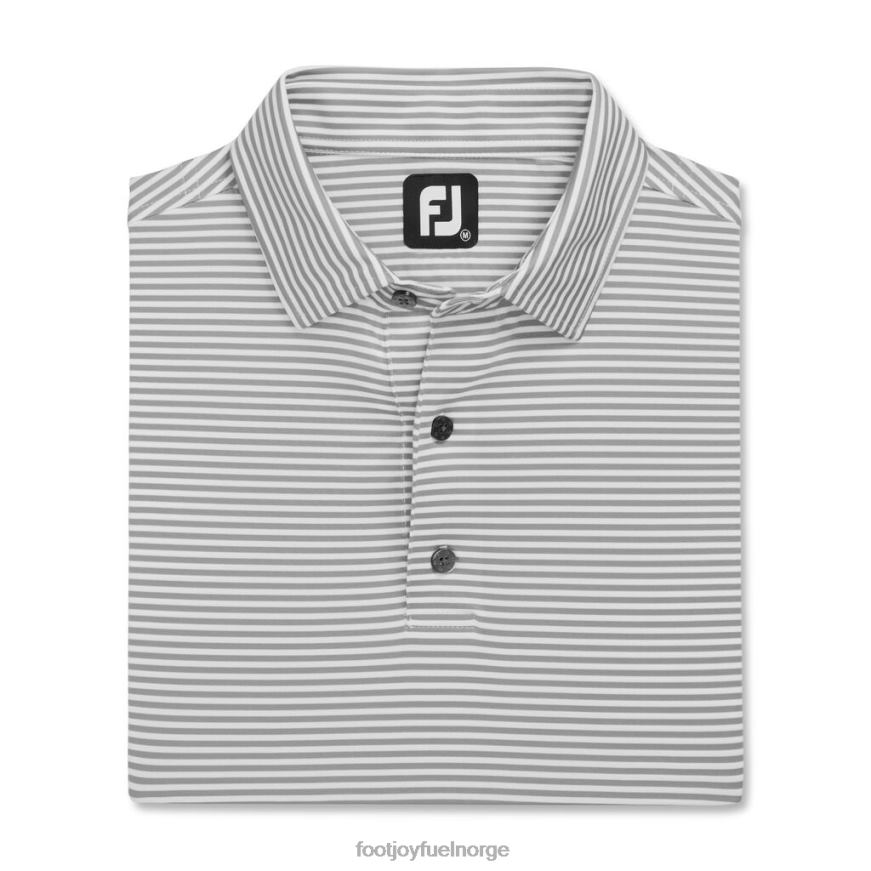 lisle feeder stripe selvkrage lyng gråhvit R6P2F2705 lyng gråhvit Footjoy