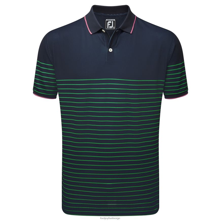 marine-havet grønn-vannmelon breton stripe piké R6P2F894 marine-havet grønn-vannmelon Footjoy