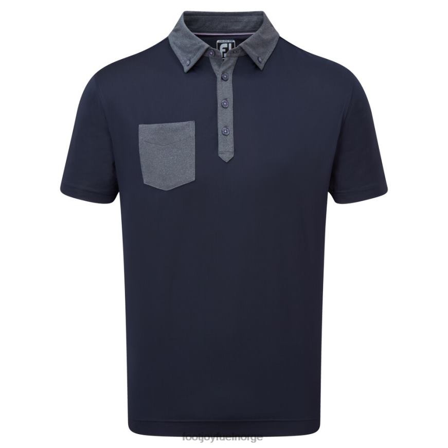 marine tonal trim solid med lomme lisle R6P2F948 marinen Footjoy