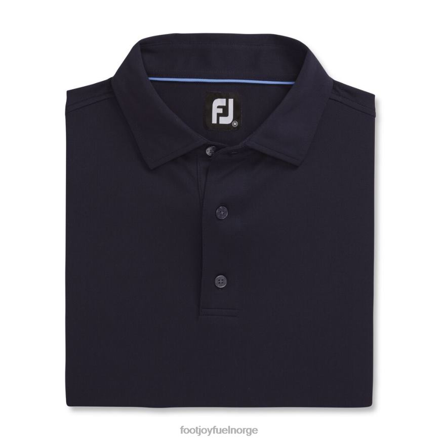 marineblå ytelse stretch pique solid selvkrage R6P2F1863 marinen Footjoy