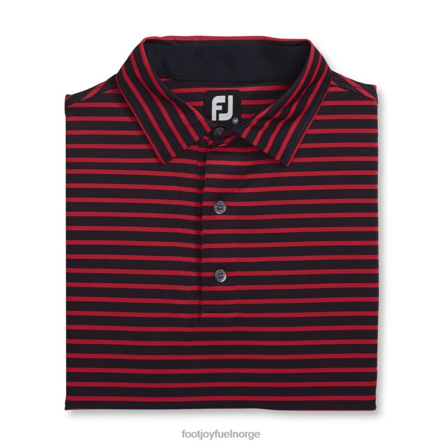 marinerød lisle 2-farget stripe selvkrage R6P2F1920 marinerød Footjoy