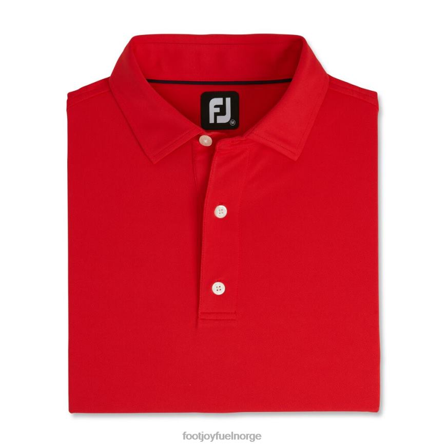 rød ytelse stretch pique solid self krage R6P2F1860 rød Footjoy