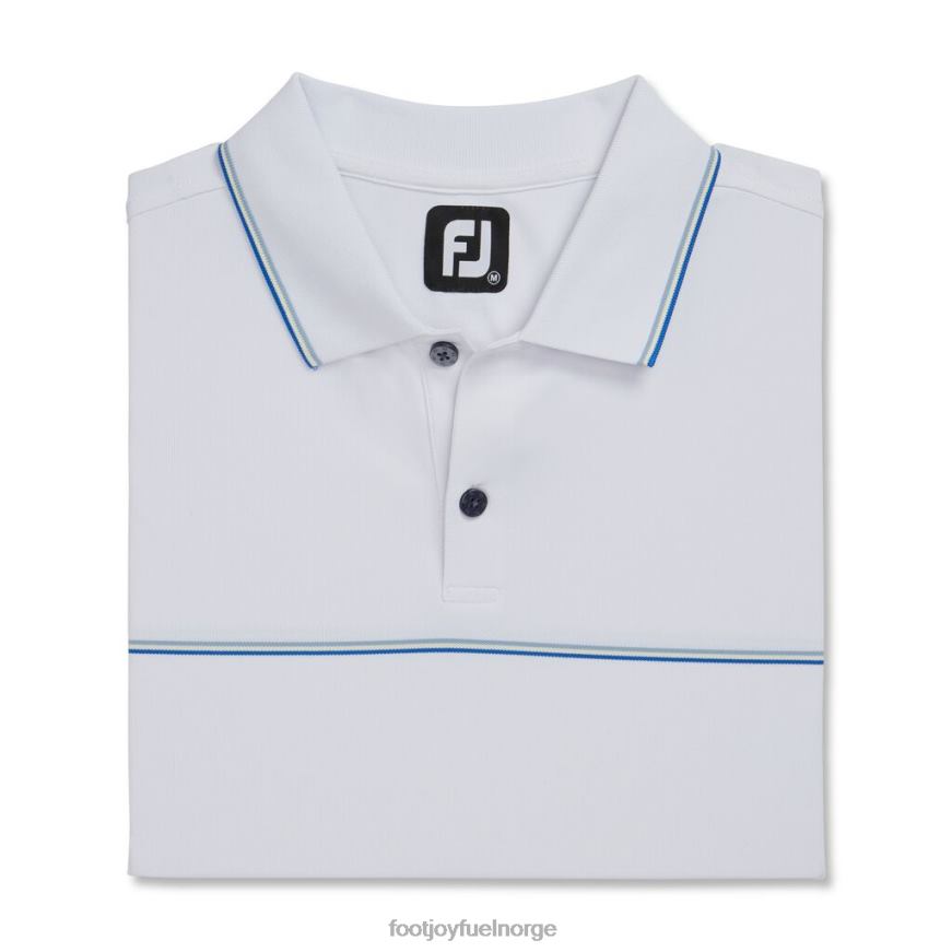 små detaljer stretch pique strikket krage hvit R6P2F1834 hvit Footjoy