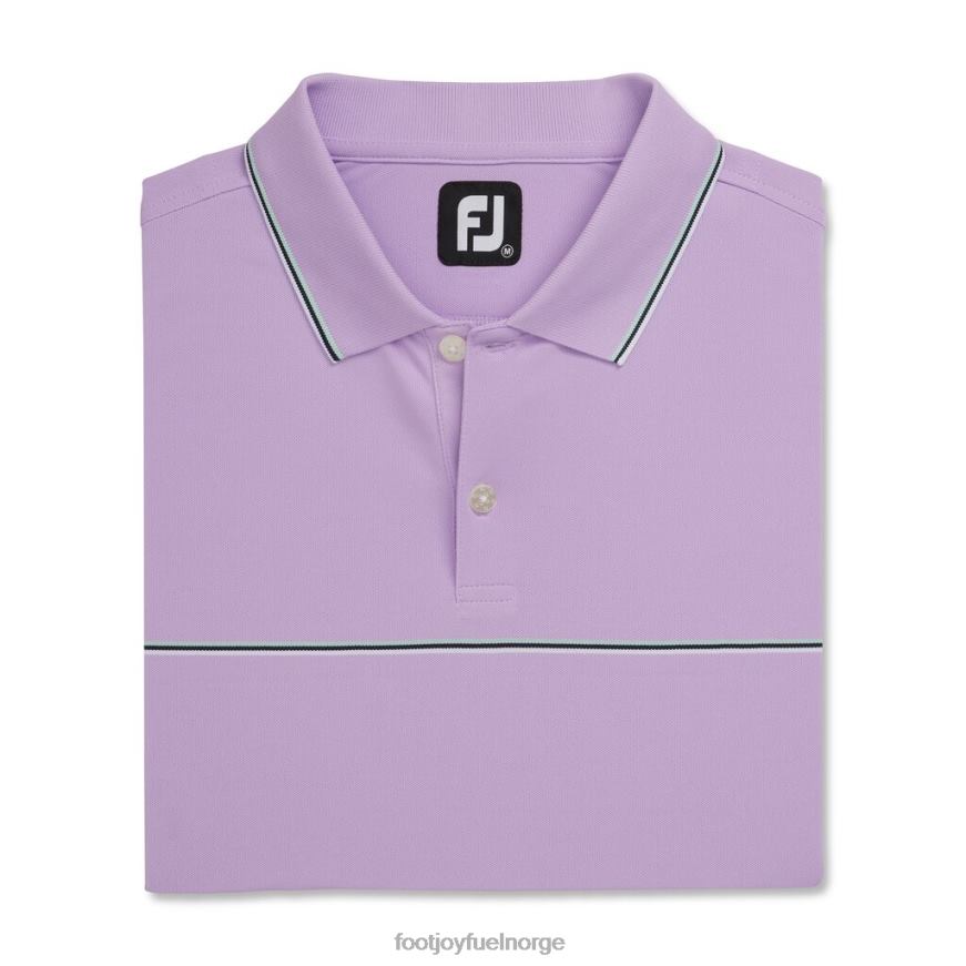 små detaljer stretch pique strikket krage lavendel R6P2F1833 lavendel Footjoy