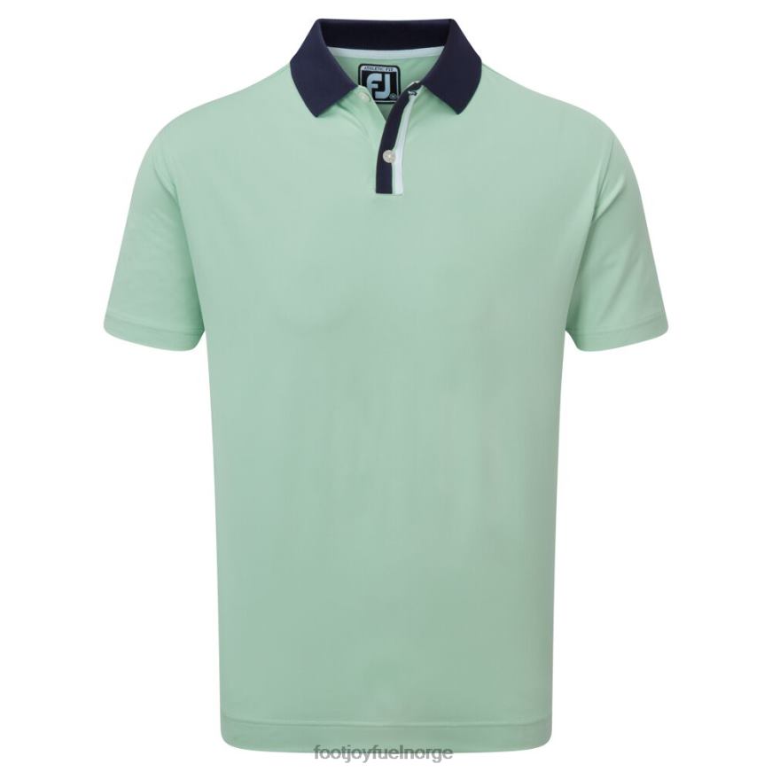 solid med stripe stolpe pique grønn-marine R6P2F139 grønn-marine Footjoy